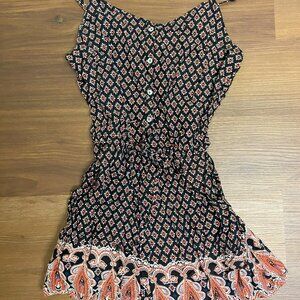 Black and Pink Romper, Size M, Up by Ultra Pink